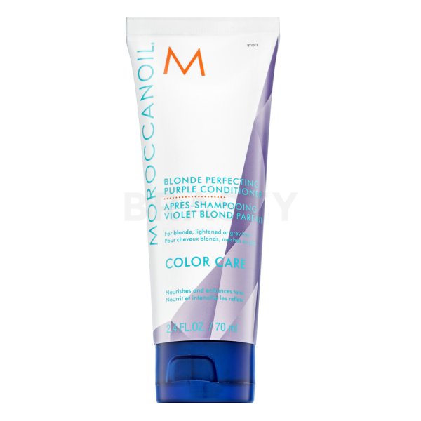 Moroccanoil Color Care Blonde Perfecting Purple Conditioner balsamo per capelli biondo platino e grigi 70 ml