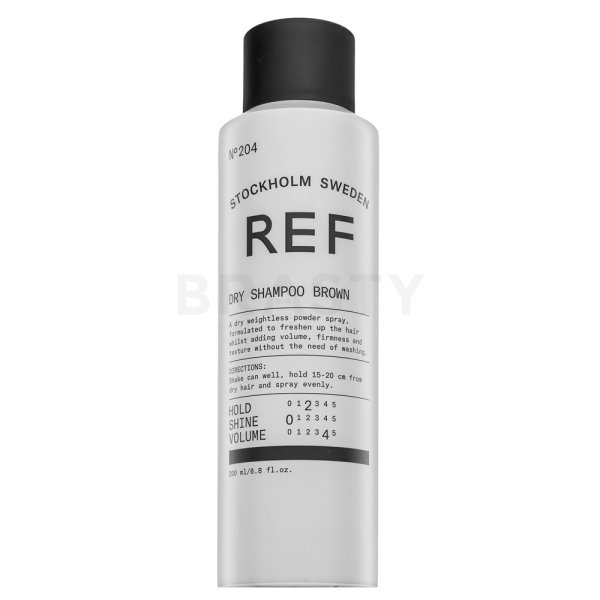 REF Dry Shampoo Brown N°204 suchy szampon do ciemnych włosów 200 ml