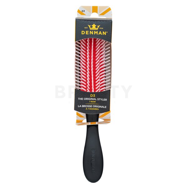 Denman Medium Styling Brush D3 Black & Red kartáč na vlasy