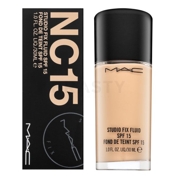 MAC Studio Fix Fluid Foundation SPF15 NC15 dlhotrvajúci make-up pre zjednotenú a rozjasnenú pleť 30 ml