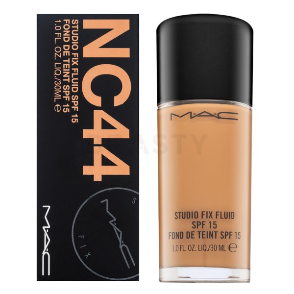 MAC Studio Fix Fluid Foundation SPF15 NC44 dlouhotrvající make-up pro sjednocenou a rozjasněnou pleť 30 ml