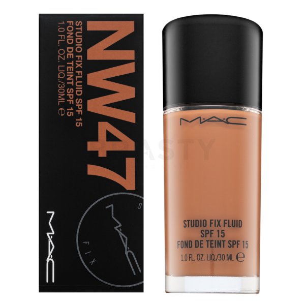 MAC Studio Fix Fluid Foundation SPF15 NW47 Long-Lasting Foundation for unified and lightened skin 30 ml