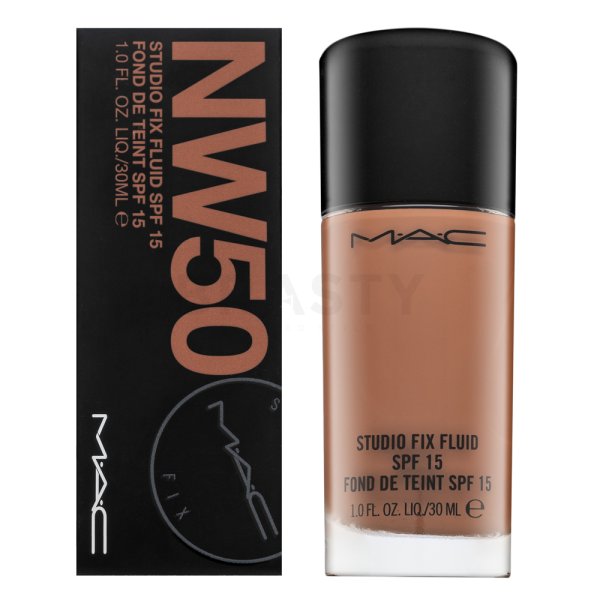 MAC Studio Fix Fluid Foundation SPF15 NW50 Long-Lasting Foundation for unified and lightened skin 30 ml