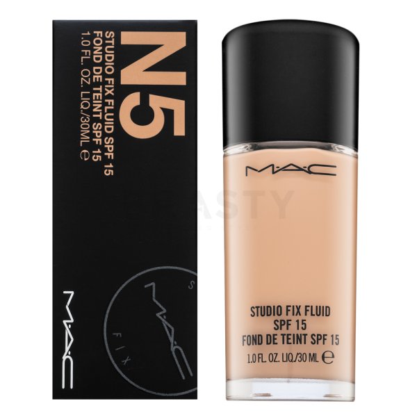 MAC Studio Fix Fluid Foundation SPF15 N5 dlhotrvajúci make-up pre zjednotenú a rozjasnenú pleť 30 ml