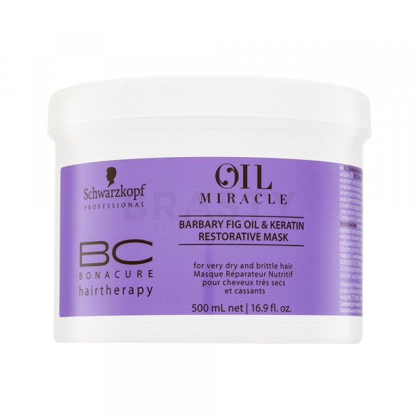 Schwarzkopf Professional BC Bonacure Oil Miracle Barbary Fig Oil & Keratin Restorative Mask Mascarilla Para cabellos muy secos y quebradizos 500 ml