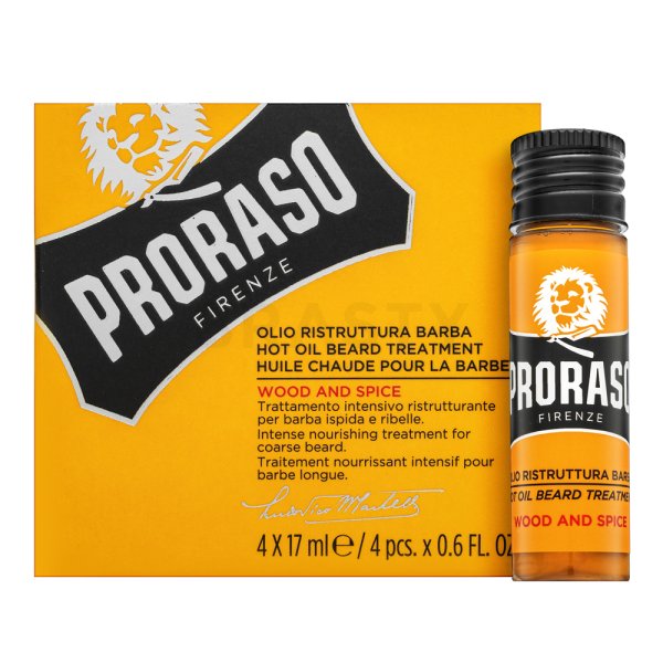 Proraso Wood And Spice olejek Hot Oil Beard Treatment 4 x 17 ml