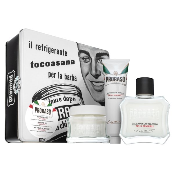 Proraso подаръчен комплект Vintage Selection Beard Care Sensitive Kit 100 ml + 100 ml + 150 ml