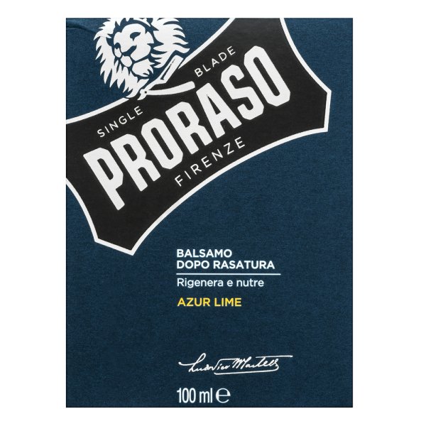 Proraso Azur Lime zklidňující balzám po holení After Shave Balm 100 ml