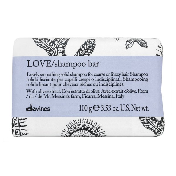 Davines Essential Haircare Love Shampoo Bar șampon solid cu efect de nutritiv pentru păr aspru si indisciplinat 100 g