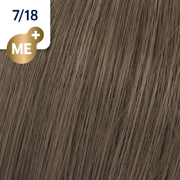 Wella Professionals Koleston Perfect Me+ Rich Naturals Professionelle permanente Haarfarbe 7/18 60 ml