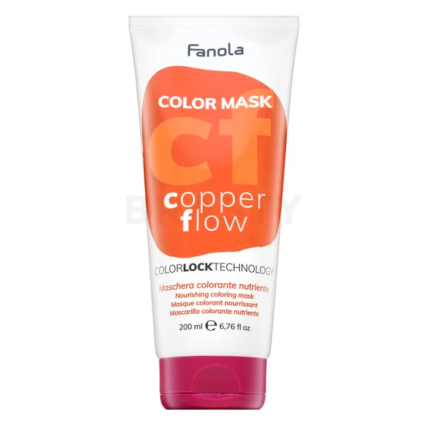 Fanola Color Mask voedend masker met kleurpigmenten om koperen tinten te doen herleven Copper Flow 200 ml