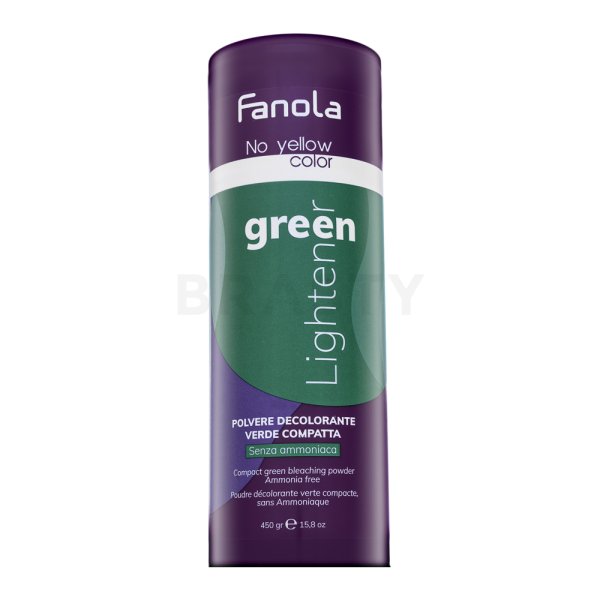 Fanola No Yellow Color Compact Green Bleaching Powder pudr pro zesvětlení vlasů 450 g