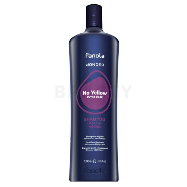 Fanola Wonder No Yellow Extra Care Shampoo Shampoo für die Neutralisierung der gelben Töne 1000 ml