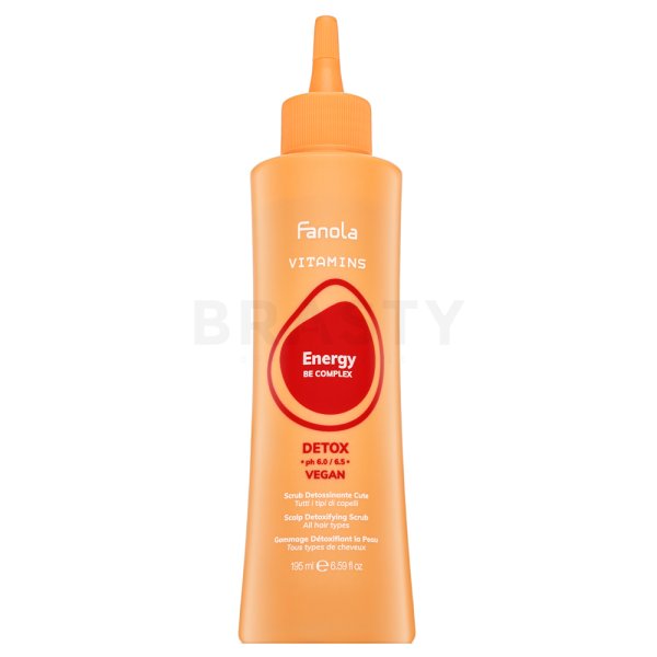Fanola Vitamins Energy Detox Scalp Detoxifying Scrub Exfoliant pentru scalp 195 ml