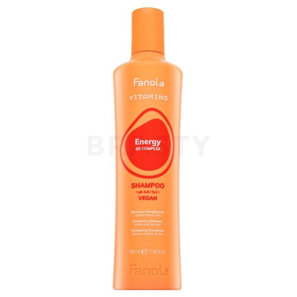 Fanola Vitamins Energy Shampoo укрепващ шампоан За уморена коса 350 ml