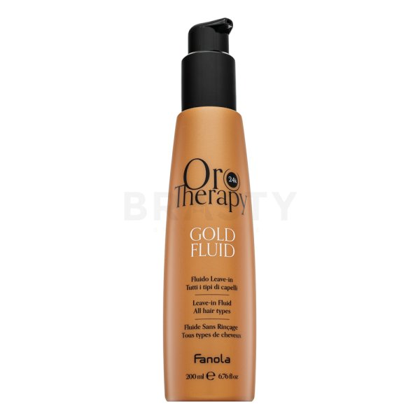 Fanola Oro Therapy Gold Fluid lozione illuminante per una facile pettinatura dei capelli 200 ml