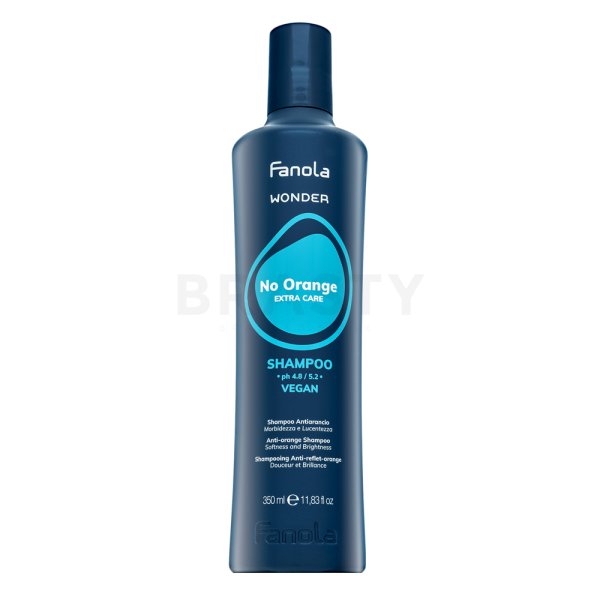 Fanola Wonder No Orange Extra Care Shampoo neutralisierte Shampoo für braune Farbtöne 350 ml