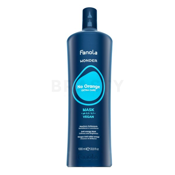 Fanola Wonder No Orange Extra Care Mask neutralisierende Haarmaske für braune Farbtöne 1000 ml