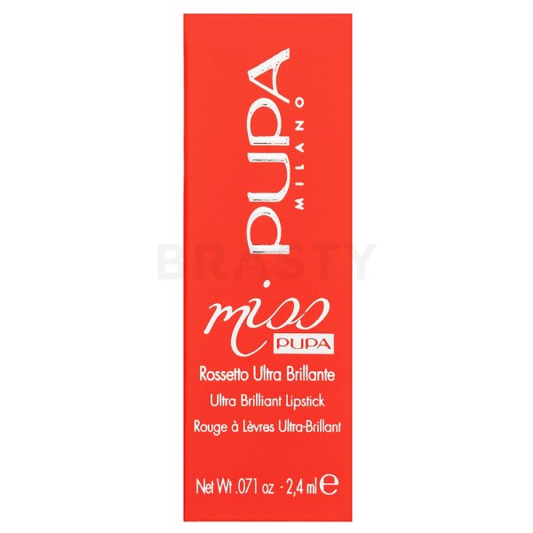 Pupa Miss Pupa Ultra Briliant Lipstick rúž 503 - Spisy Red 2,4 ml