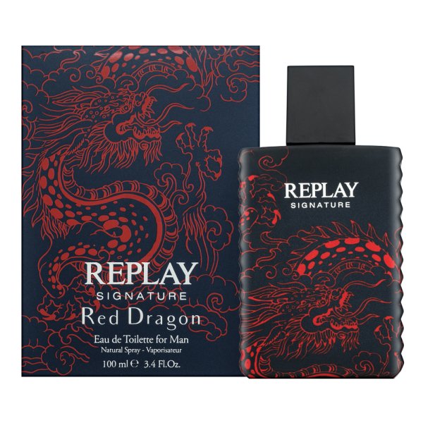 Replay Signature Red Dragon Eau de Toilette da uomo 100 ml