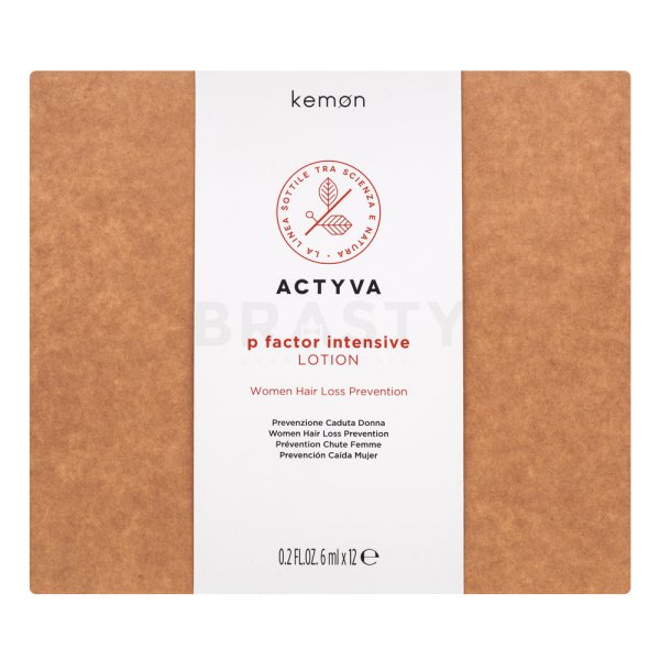 Kemon Actyva P Factor Intensive Lotion Women Hair Loss Prevention bezoplachová péče proti vypadávání vlasů 12 x 6 ml