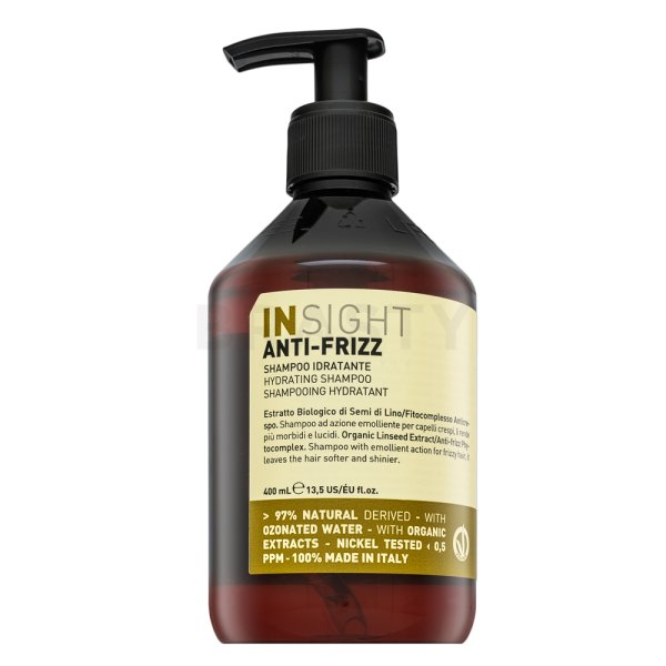 Insight Anti-Frizz Hydrating Shampoo gladilni šampon za kodraste in skodrane lase 400 ml