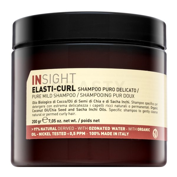 Insight Elasti-Curl Pure Mild Shampoo tisztító balzsam hullámos és göndör hajra 200 g