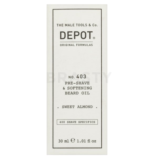 Depot olej No. 403 Pre-Shave Softening Oil Sweet Almond 30 ml