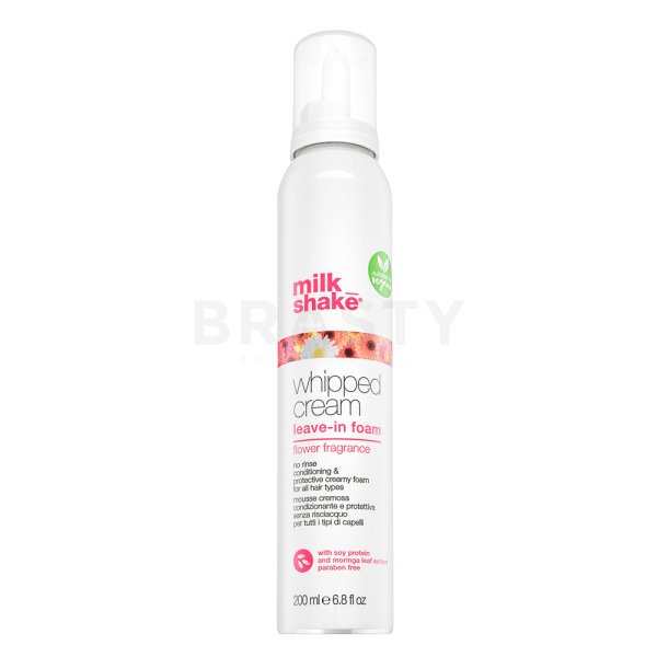 Milk_Shake Whipped Cream Leave-In Foam Flower Fragrance bezoplachová péče pro barvené vlasy 200 ml