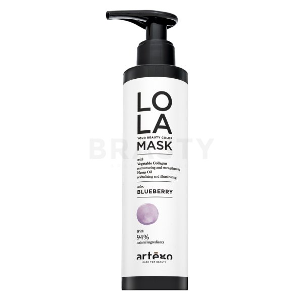 Artègo Lola Your Beauty Colour Mask Интензивна възстановяваща цветна маска за коса Blueberry 200 ml
