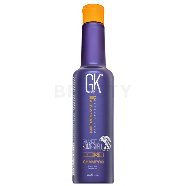 GK Hair Silver Bombshell Shampoo neutraliserende shampoo voor platinablond en grijs haar 280 ml