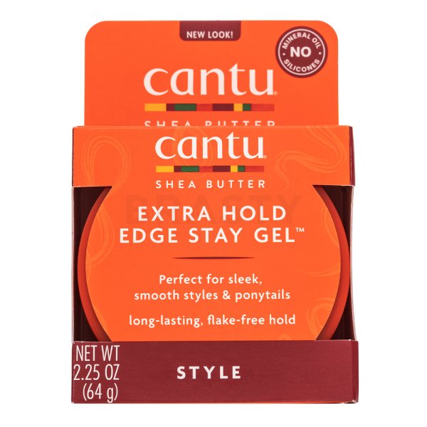 Cantu Shea Butter Firm Hold Edge Stay Gel gel na vlasy pro vytvoření dokonalých copánků