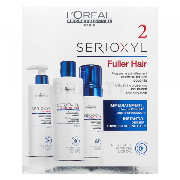 L´Oréal Professionnel Serioxyl Kit for Coloured Thinning Hair ajándékszett 125 x 250 x 250 ml
