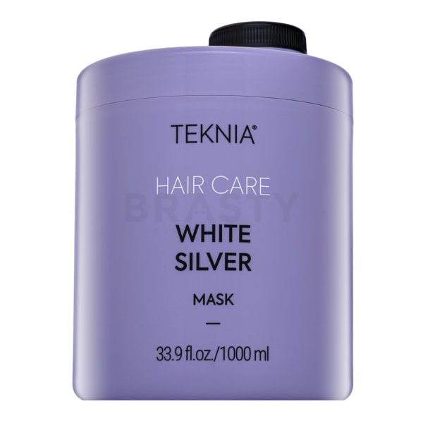 Lakmé Teknia White Silver Mask neutralisierende Haarmaske für platinblondes und graues Haar 1000 ml