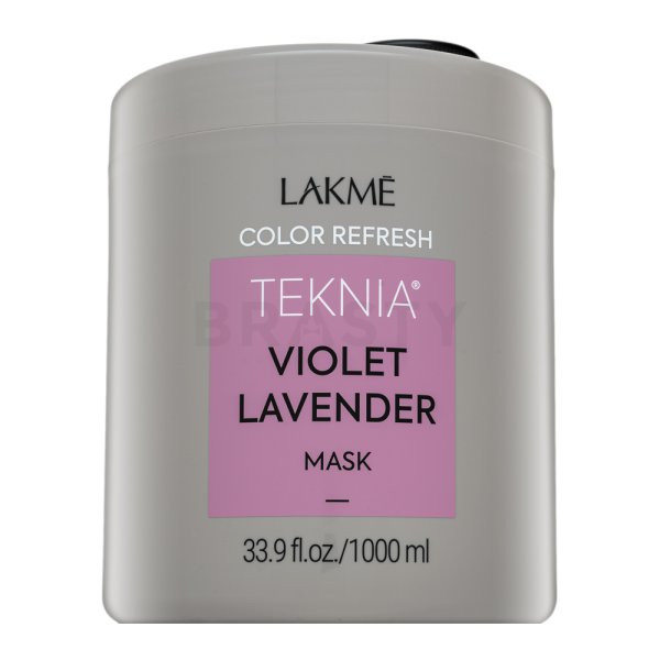 Lakmé Teknia Color Refresh Violet Lavender Mask mascarilla nutritiva con pigmentos de color para tonos morados 1000 ml