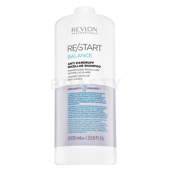 Revlon Professional Restart Balance Anti Dandruff Micellar Shampoo čisticí šampon proti lupům 1000 ml