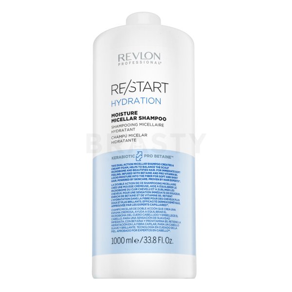 Revlon Professional Restart Hydration Moisture Micellar Shampoo Champú nutritivo con efecto hidratante 1000 ml