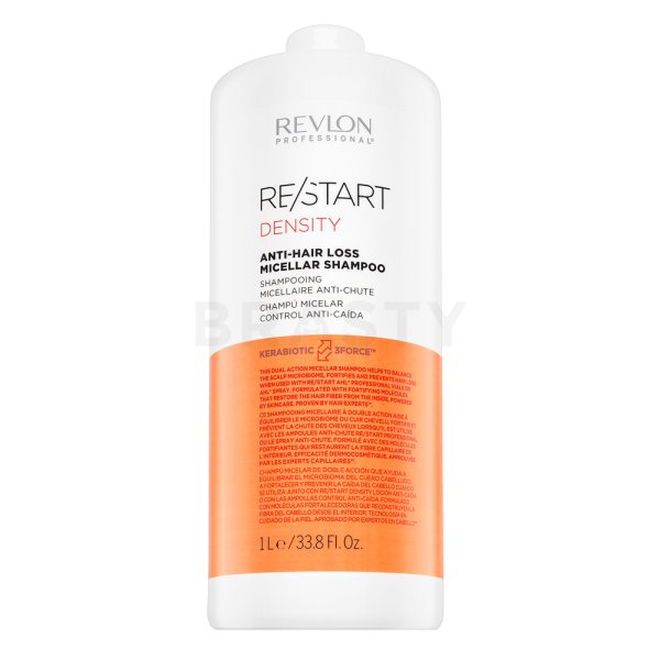Revlon Professional Restart Density Anti-Hair Loss Micellar Shampoo Champú fortificante anticaída del cabello 1000 ml