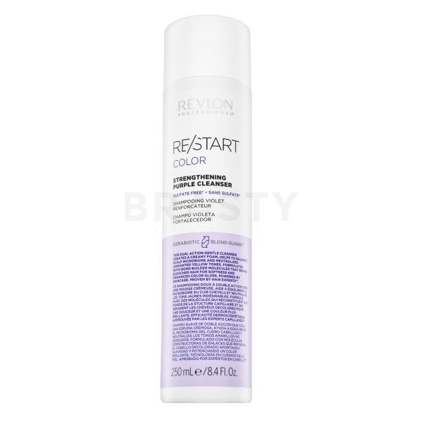 Revlon Professional Restart Color Strengthening Purple Cleanser tónovací šampon pro neutralizaci žlutých tónů 250 ml