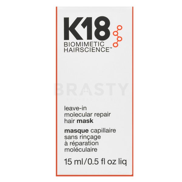 K18 Leave-In Molecular Repair Hair Mask грижа без изплакване за много суха и увредена коса 15 ml