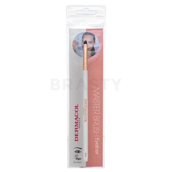 Dermacol Eyeliner & Eyebrow Brush D84 Rose Gold pensulă pentru aplicarea fardului de ochi