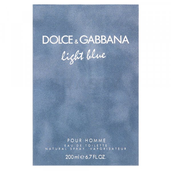 Dolce & Gabbana Light Blue Pour Homme Eau de Toilette bărbați 200 ml