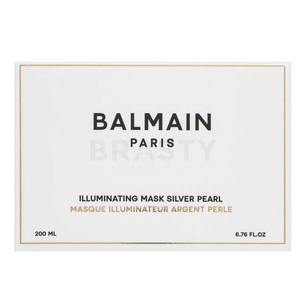 Balmain Illuminating Mask Silver Pearl Mascarilla neutralizante Para cabello rubio platino y gris 200 ml
