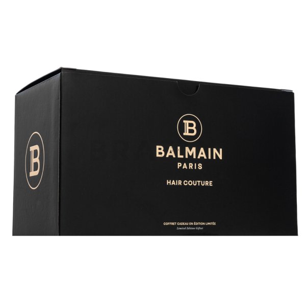 Balmain Hair Couture Limited Edition Green Pouch Set regalo per evidenziare la struttura dell'acconciatura