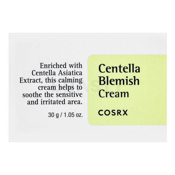 COSRX Centella Blemish подхранващ успокояващ крем Cream 30 ml