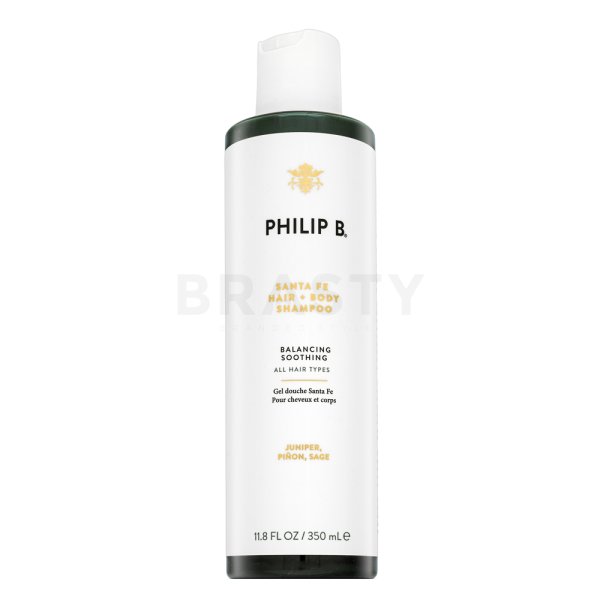 PHILIP B Santa Fe Hair + Body Shampoo Shampoo und Duschgel 2 in 1 mit einer erfrischenden Wirkung 350 ml