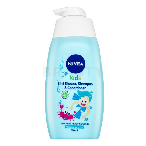 Nivea Kids 3v1 Shower & Shampoo & Conditioner shampoo, conditioner en douchegel voor kinderen Boy 500 ml