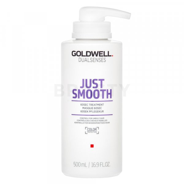 Goldwell Dualsenses Just Smooth 60sec Treatment Bändigende Haarmaske für widerspenstiges Haar 500 ml