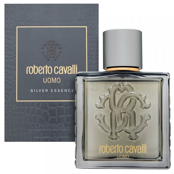 Roberto Cavalli Uomo Silver Essence Eau de Toilette bărbați 100 ml