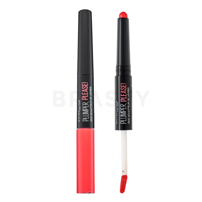 Maybelline Plumper, Please! Shaping Lip Duo dlouhotrvající dvoufázová barva a lesk na rty Power Stare 5 ml